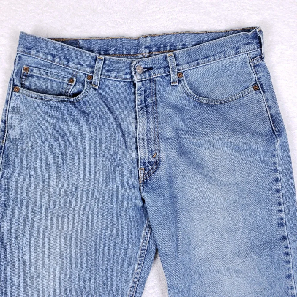 Levi's 550 Relaxed Fit Jeans Mens 36x29 Light Wash Denim Vintage Y2K‎